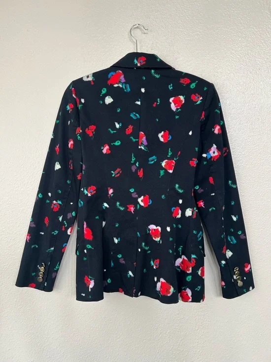 Derek Lam 10 Crosby Dark Floral Tailored Blazer size 2 - Picture 3 of 7